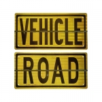 Reflective Aluminum Sign For Vehicle - Long Vehicle & Road Train Reflective Aluminum Hinged Sign Plate